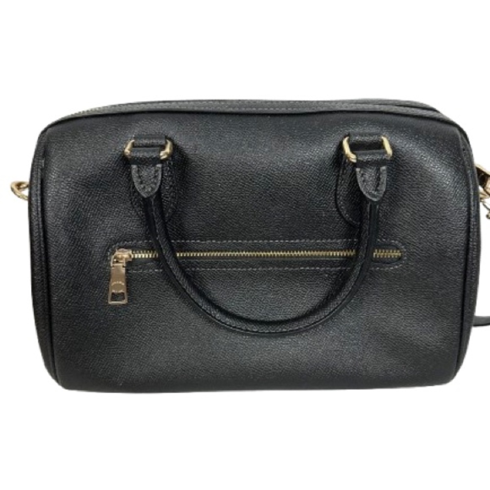 Coach Black Pebbled Leather Satchel and Matching Wallet with Gold Hardware - Picture 3 of 9
